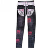 Seamless Imitated Floral Legging Pencil Pants