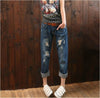 Ripped Pants Best Friend Capris Female Pants