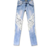 Patchwork Lace Floral Skinny Jeans