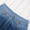 Mother Pocket Calf-length Wrinkled Jeans