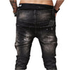 Mens Ripped Biker Jeans