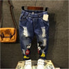 Children Broken Hole Jeans Pants