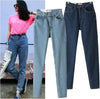 Europe Stars aa Washed Denim Boyfriend Mother Jeans